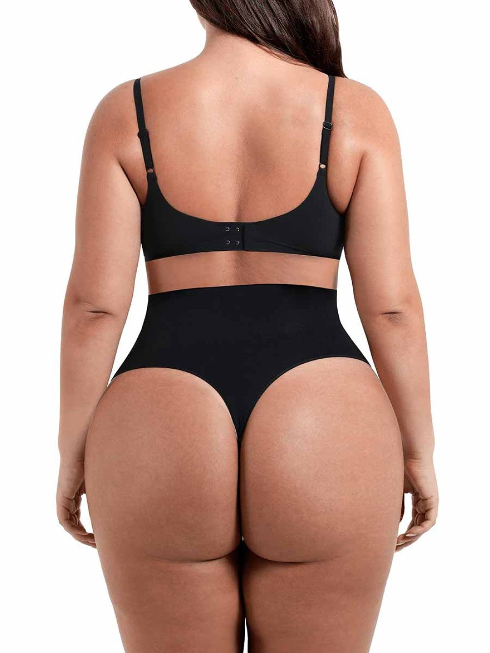 Mid-waist tummy-tucker thong pantie