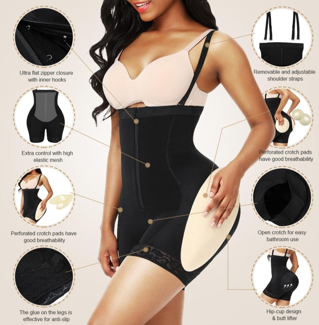 Fully padded body enhancing shaper