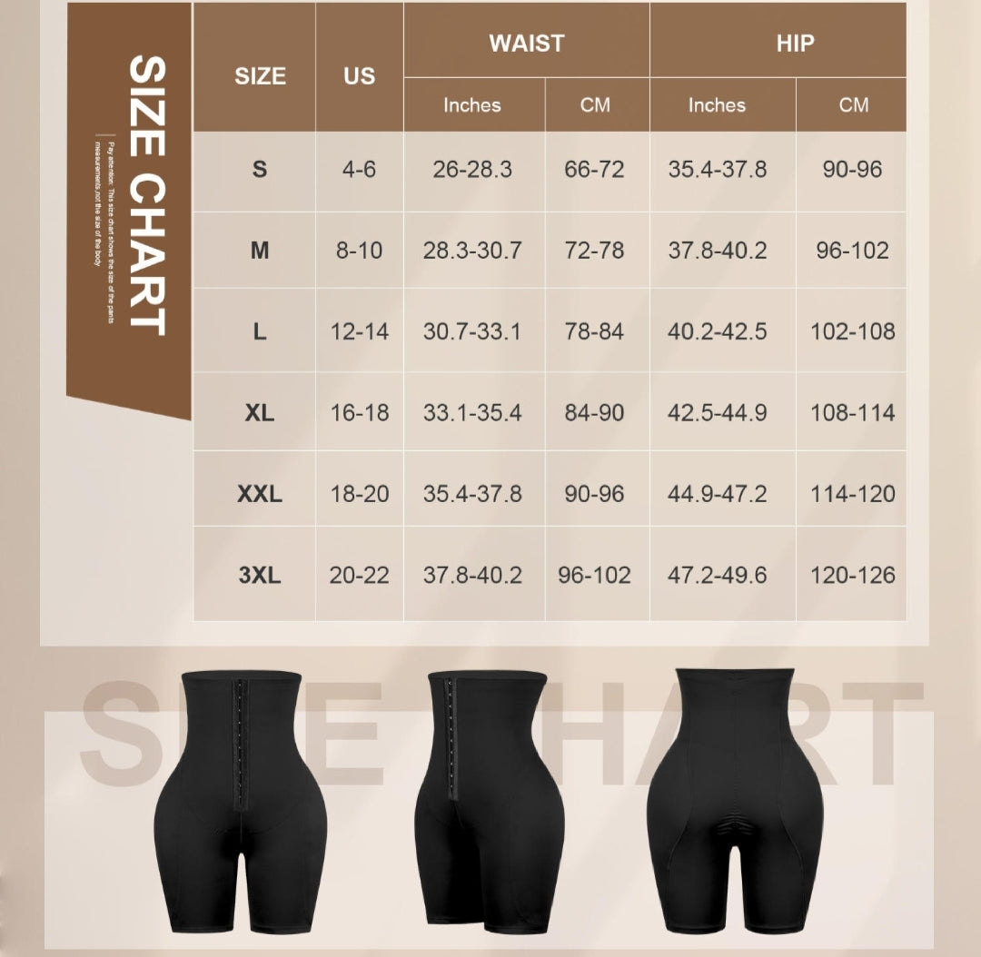 Padded hour-glass shape enhancer